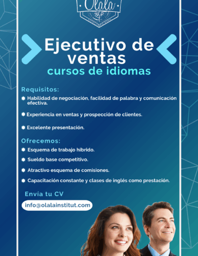 Vacante: Ejecutivo(a) de ventas